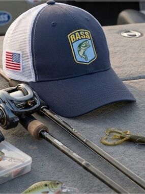 BASS Org Membership BASS Fishing USA Outdoor Fishing Sports Boat Mesh Back Hat